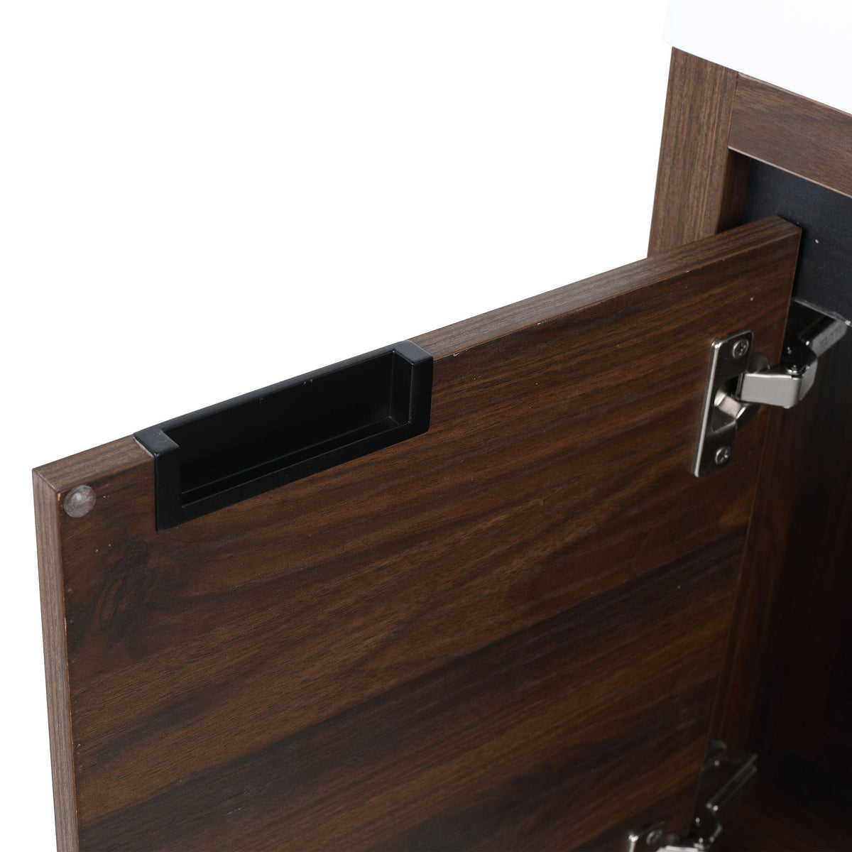Contemporary 48 Floating Bathroom Vanity with Soft-Close Doors and Resin Sink