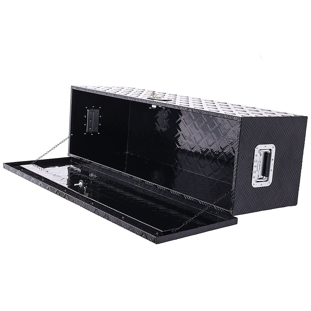Premium Aluminum Tool Box for Trucks, Trailers, and RVs - practical Lockable Storage