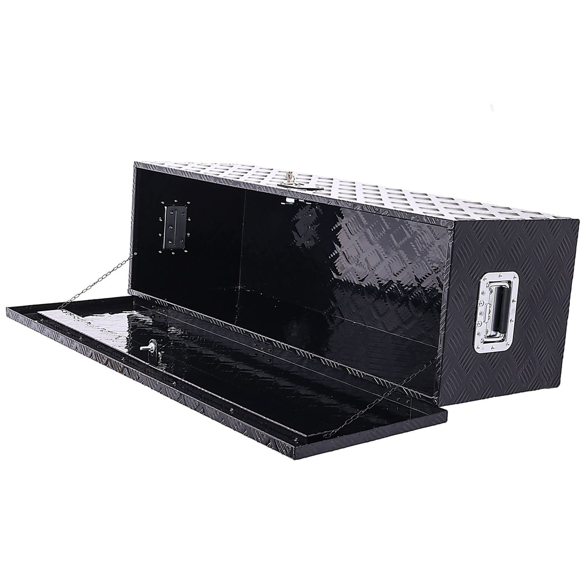Premium Aluminum Tool Box for Trucks, Trailers, and RVs - practical Lockable Storage