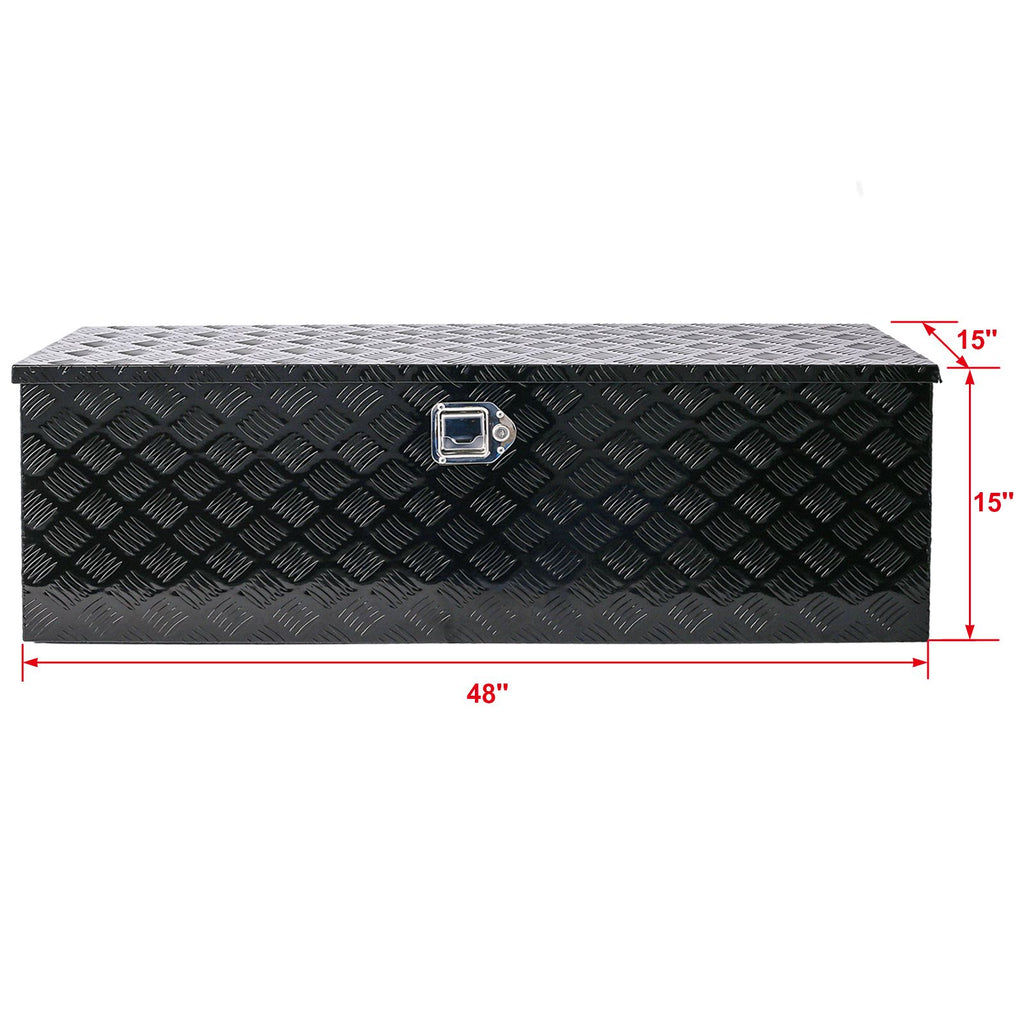 Premium Aluminum Tool Box for Trucks, Trailers, and RVs - practical Lockable Storage