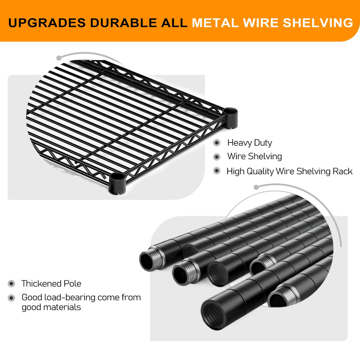 Adjustable Multi-Tier Wire Storage Shelving