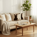 White Bunny Silhouette Pillow Cover Set