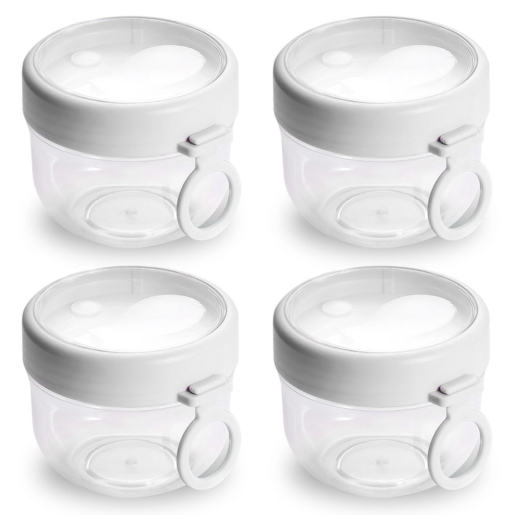 Overnight Oats Jar Set with Covered Folding Spoons