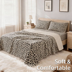 4-Piece Brushed Microfiber Bedding Set – Cloud-Like Comfort & Vibrant Prints