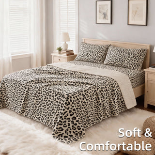 4-Piece Brushed Microfiber Bedding Set – Cloud-Like Comfort & Vibrant Prints