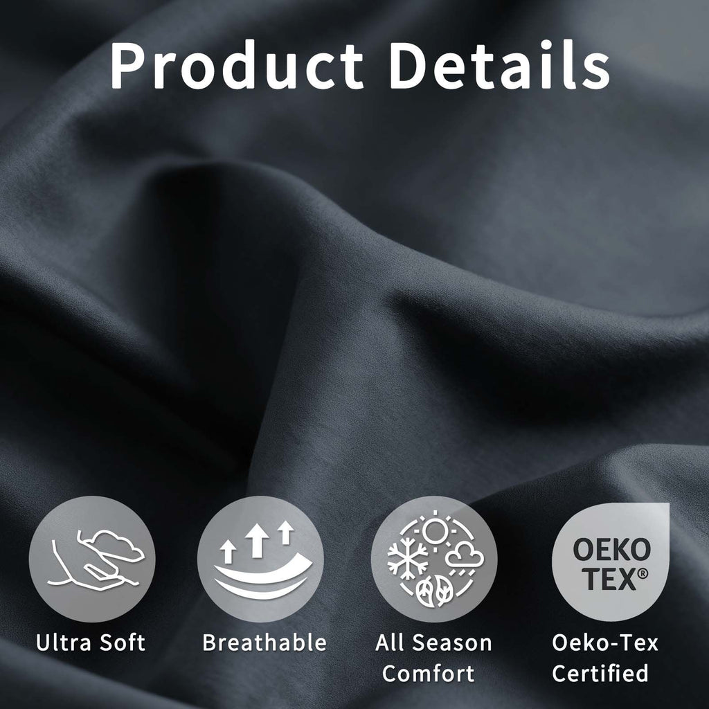 4-Piece Ultra Soft 85g Sheet & Pillowcase Set for All-Season Comfort