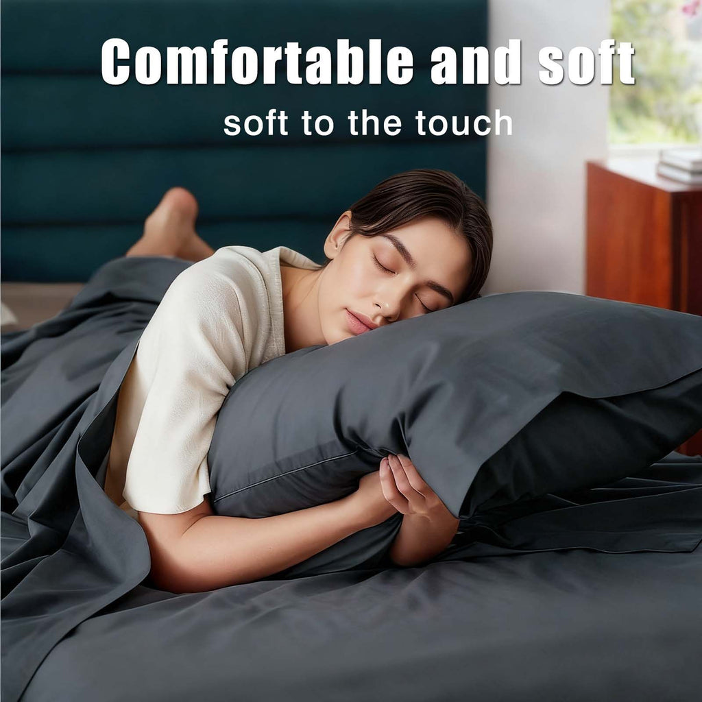 4-Piece Ultra Soft 85g Sheet & Pillowcase Set for All-Season Comfort