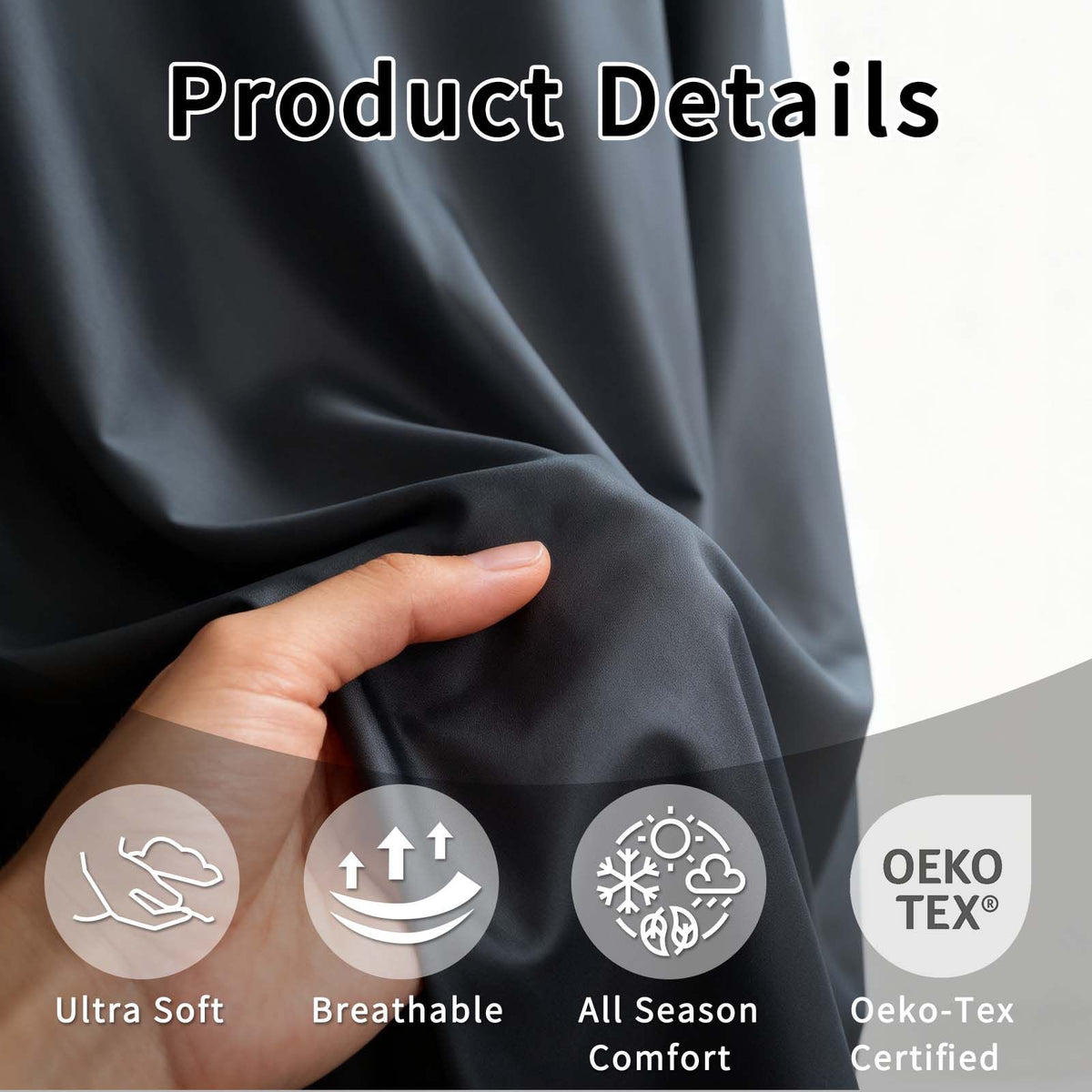 4-Piece Ultra Soft 85g Sheet & Pillowcase Set for All-Season Comfort