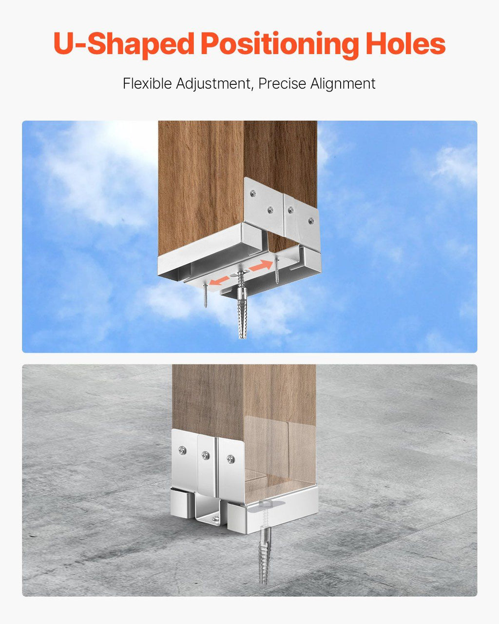 practical Post Bases for Concrete – 10 Pack with 1- Standoff