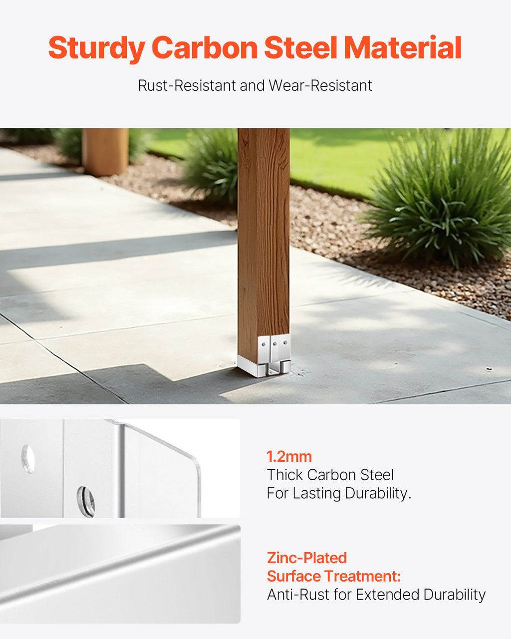 practical Post Bases for Concrete – 10 Pack with 1- Standoff