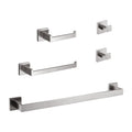 Modern 5-Piece Bathroom Hardware Set with Hidden Mounting
