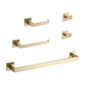 Modern Five-Piece Wall-Mounted Bathroom Hardware Set