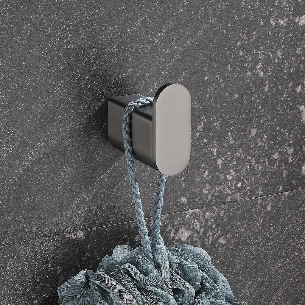 Modern Five-Piece Wall-Mounted Bathroom Hardware Set