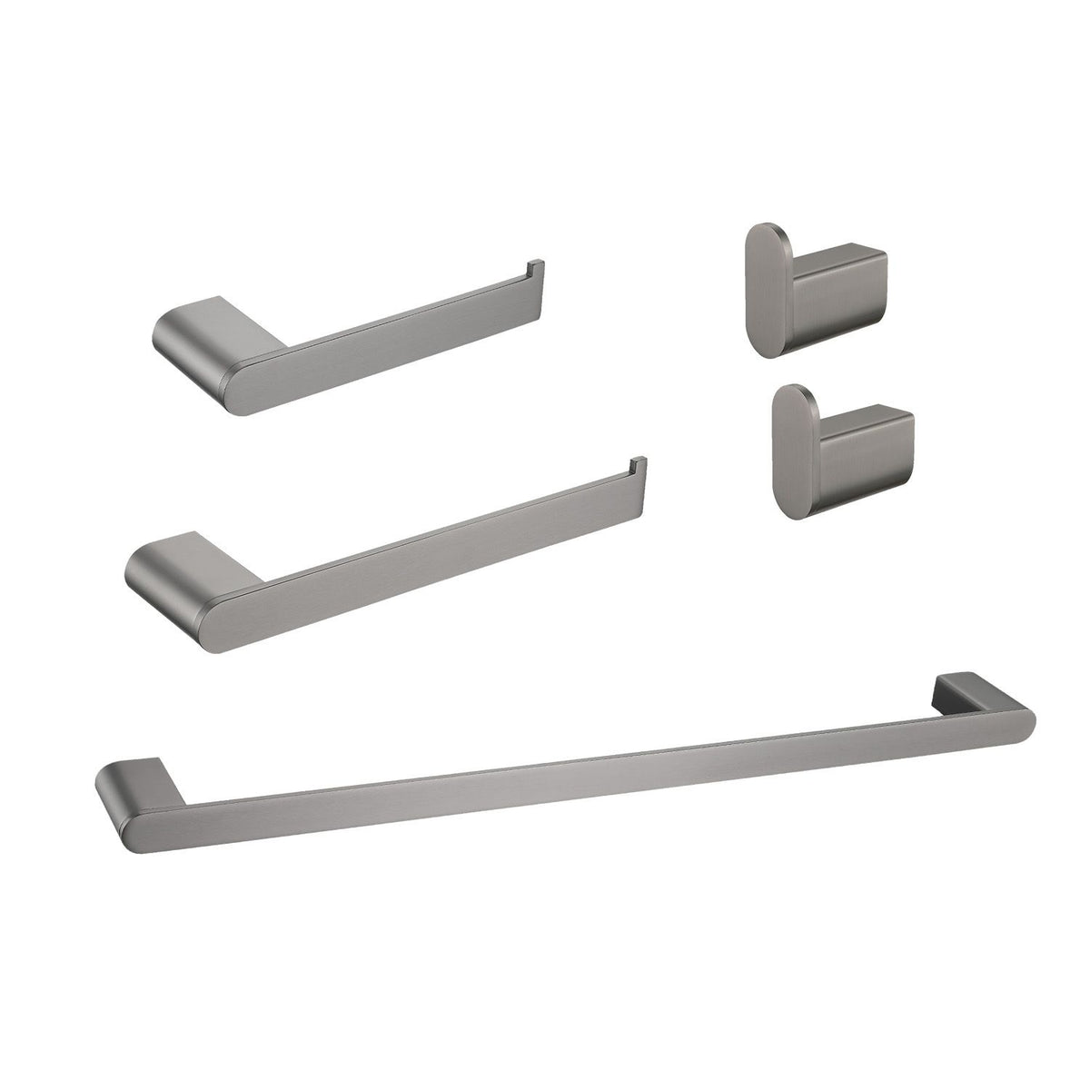 Modern Five-Piece Wall-Mounted Bathroom Hardware Set