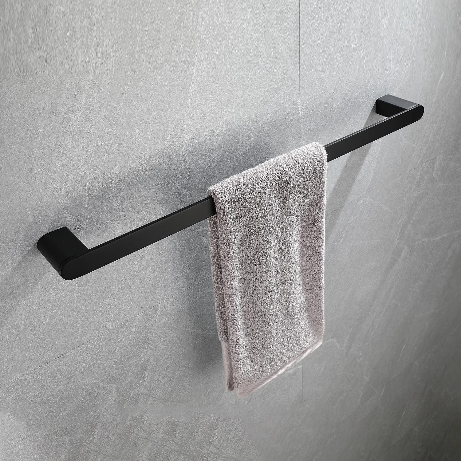 Modern Bathroom Hardware Set with Concealed Mounting