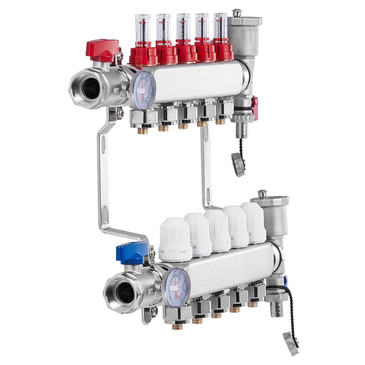 Five-Branch Hydronic Radiant Heat Manifold Kit