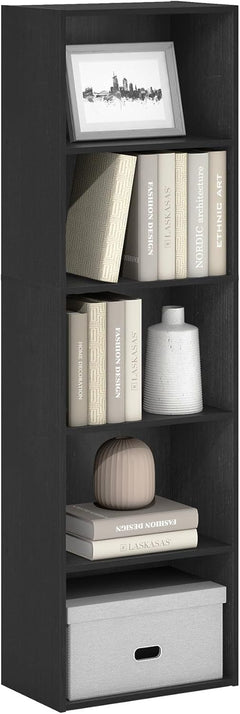 5-Cube Bookshelf, Bookcase with Open Shelf,, for Living Room, Bedroom