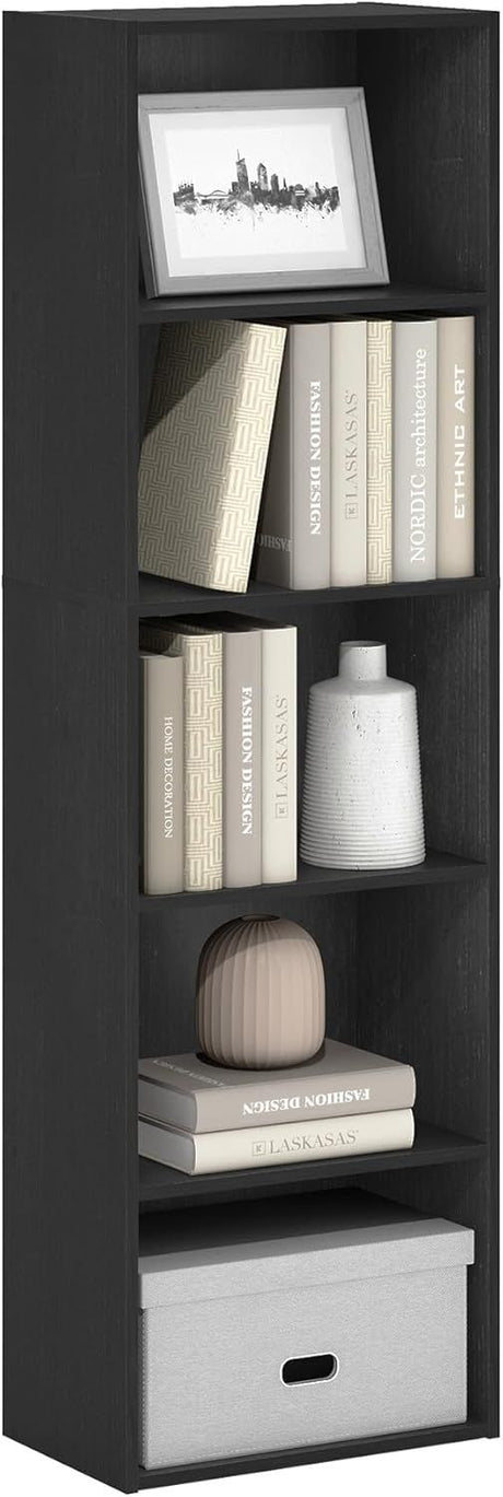 5-Cube Bookshelf, Bookcase with Open Shelf,, for Living Room, Bedroom
