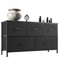 5-Drawer Dresser with Timeless Wood Finish and Quick Assembly