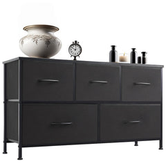 5-Drawer Dresser with Timeless Wood Finish and Quick Assembly