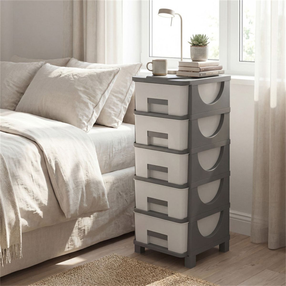 Slim 5-Drawer Cabinet for Everyday Essentials