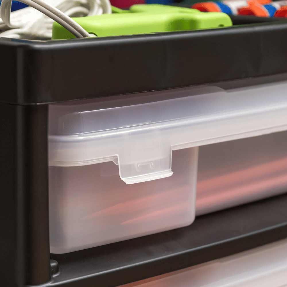 Rolling Scrapbook Cart with Five Removable Cases