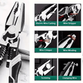 Five-in-One Lineman's Pliers with Stripper and Crimper
