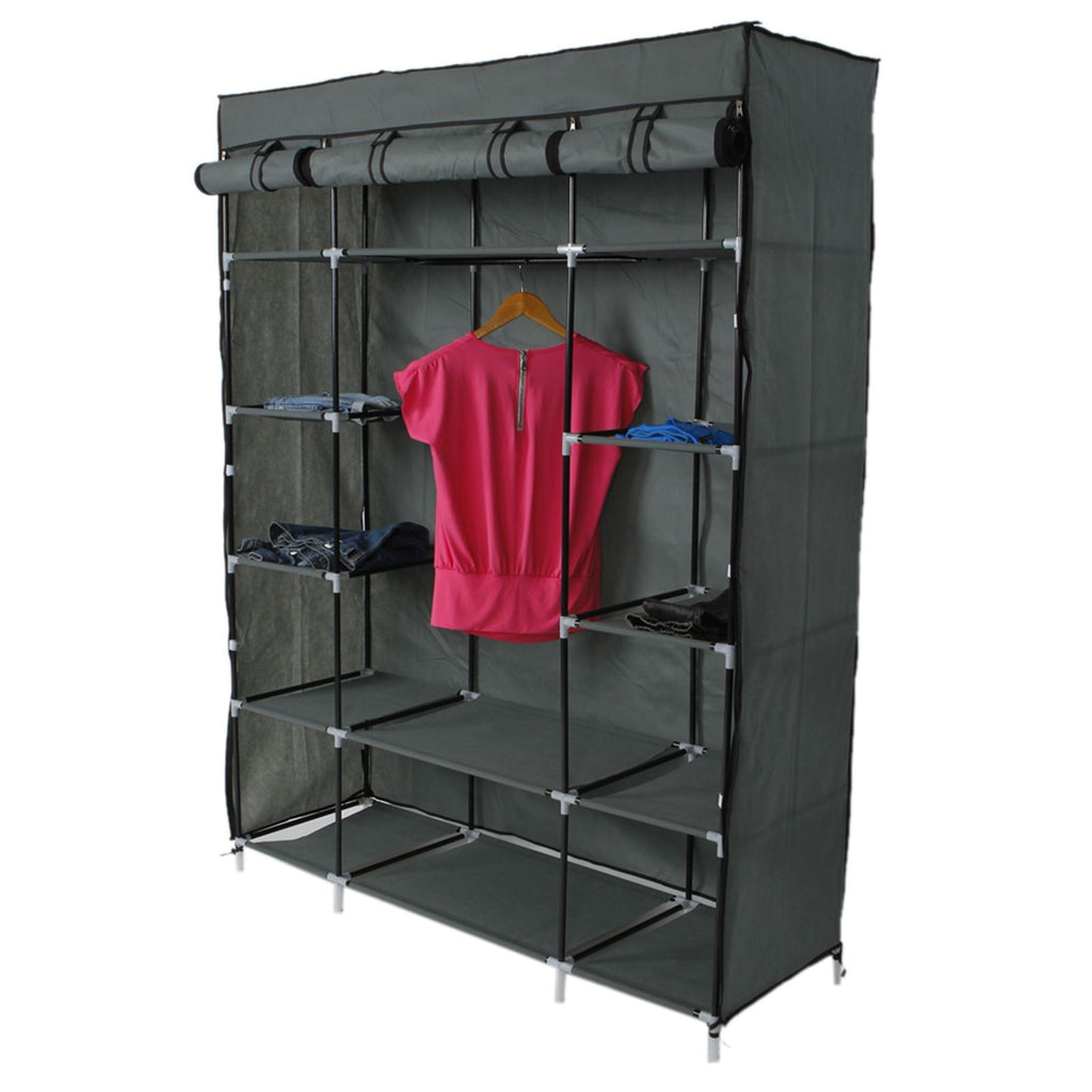 5-Layer 12-Compartment Portable Wardrobe Closet – Add More Space