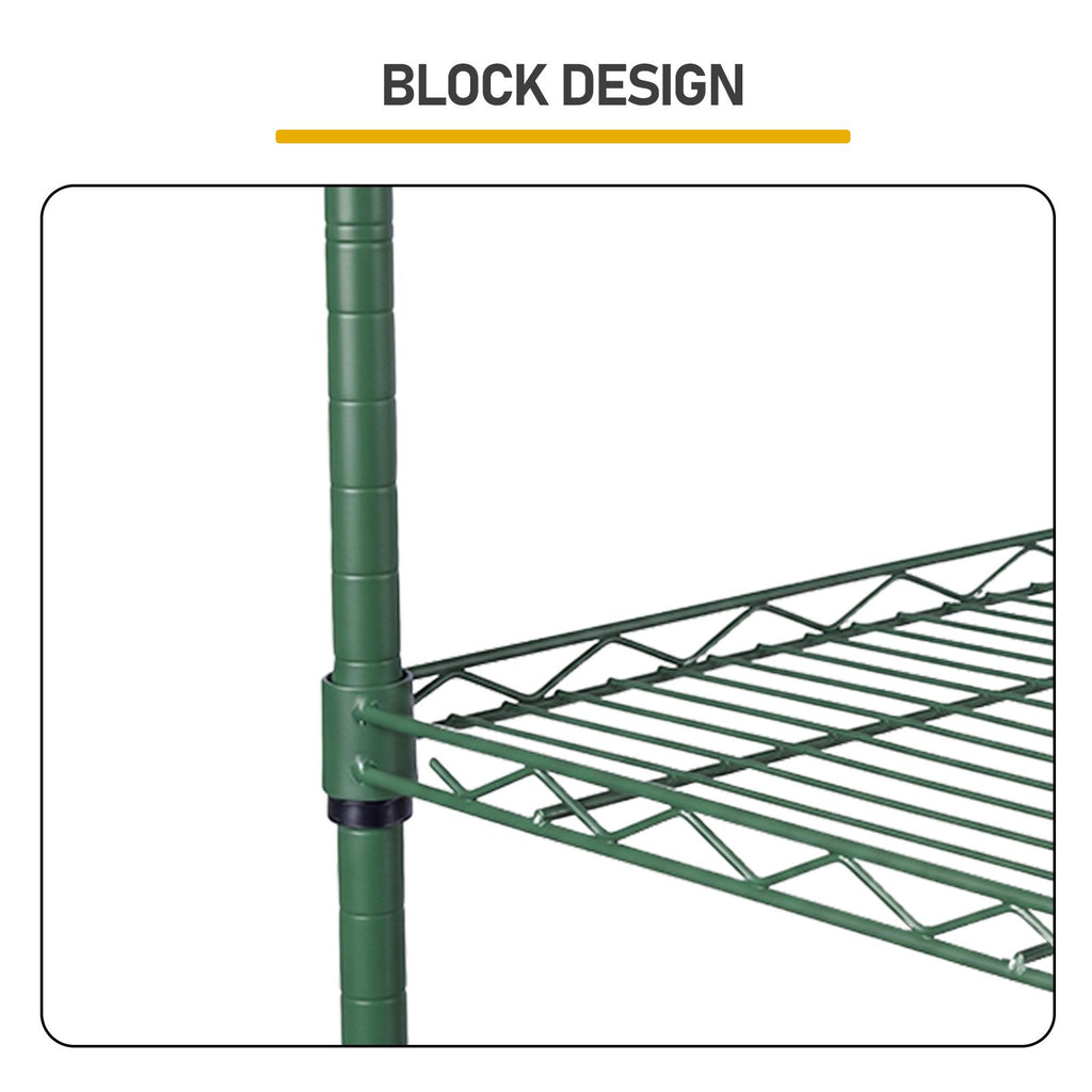 Forest Green Adjustable Freestanding Display Shelf