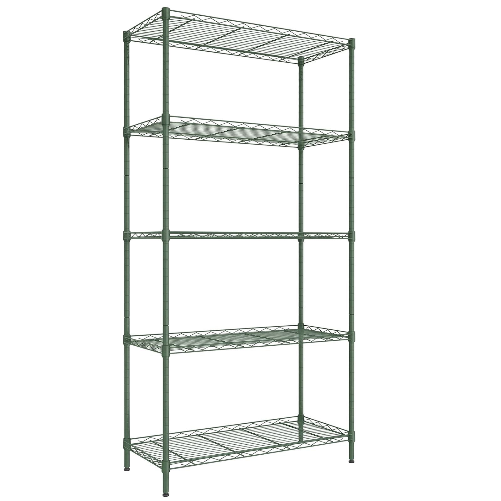 Forest Green Adjustable Freestanding Display Shelf