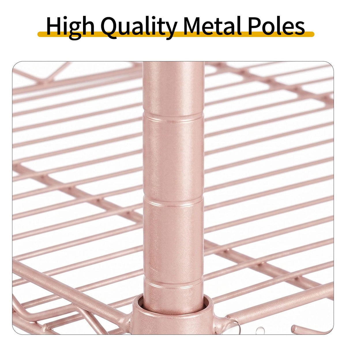 5-Tier Adjustable Display Rack with Tool-Free Shelf Height Changes