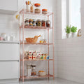 5-Tier Adjustable Display Rack with Tool-Free Shelf Height Changes