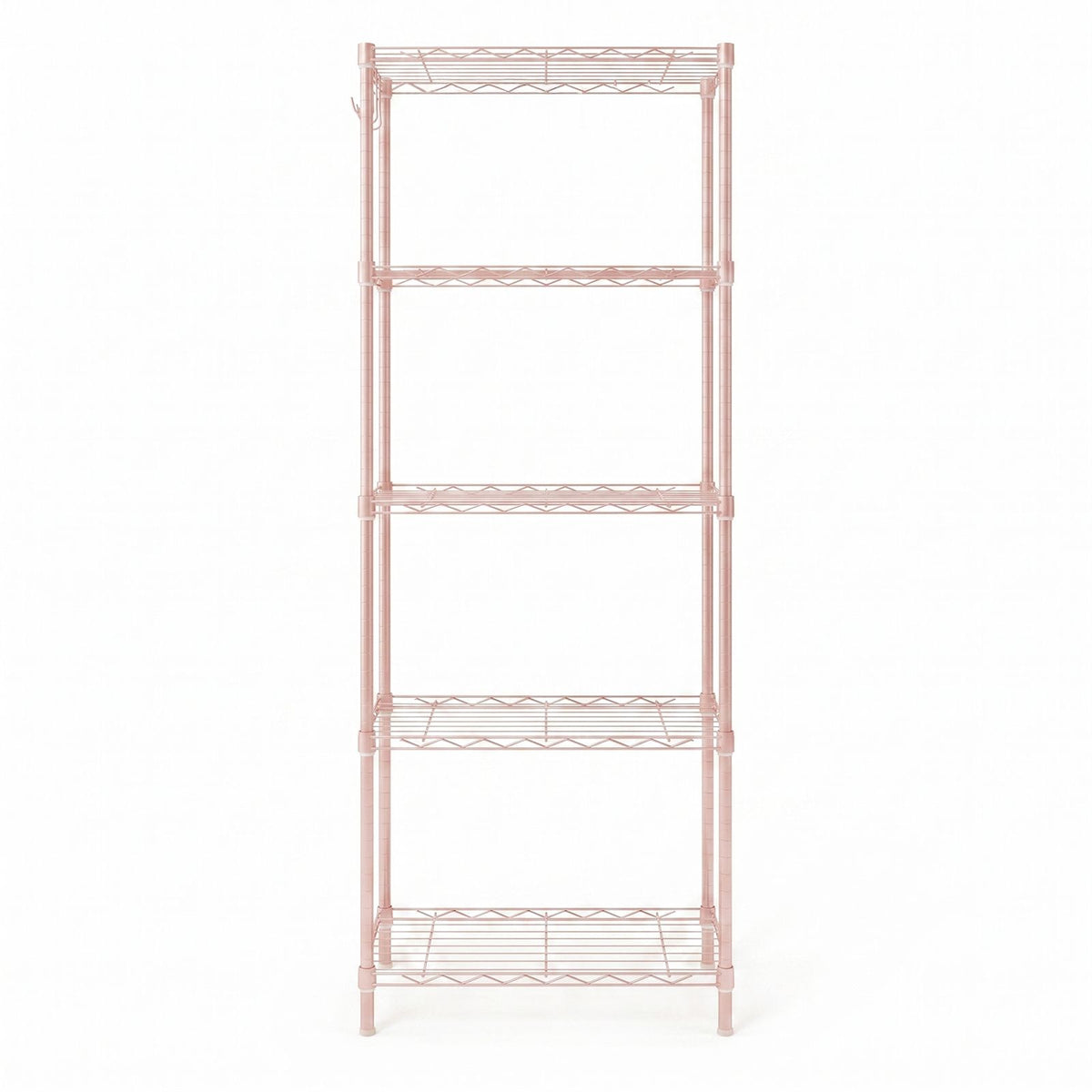 5-Tier Adjustable Display Rack with Tool-Free Shelf Height Changes