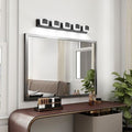 Modern Black Five-Light LED Vanity Fixture