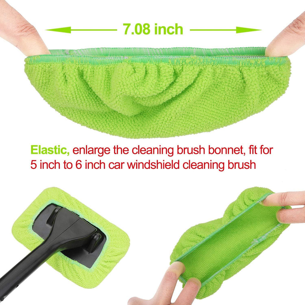 5 Pack Microfiber Replacement Pads – Washable Reusable for Windshield Cleaner Tools