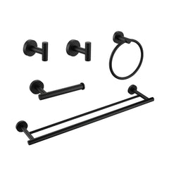 5 Piece Bathroom Towel Rack Set - Wall Mount Modern Stainless Steel
