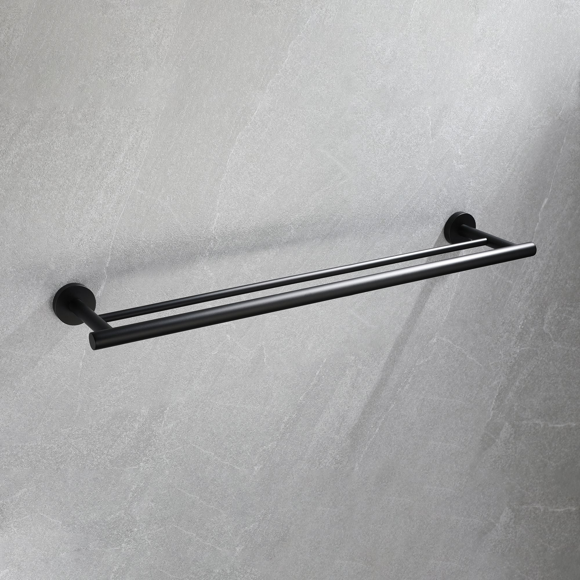 5 Piece Bathroom Towel Rack Set - Wall Mount Modern Stainless Steel