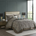 Reversible Jacquard Paisley Bedspread Set
