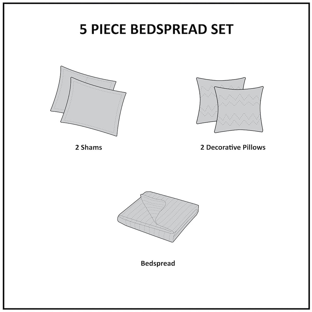 Reversible Jacquard Paisley Bedspread Set