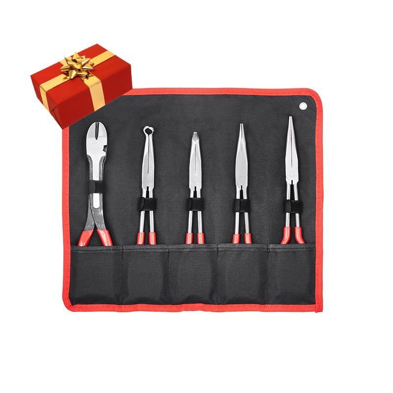 Five-Piece Specialty Pliers Set with Storage Bag