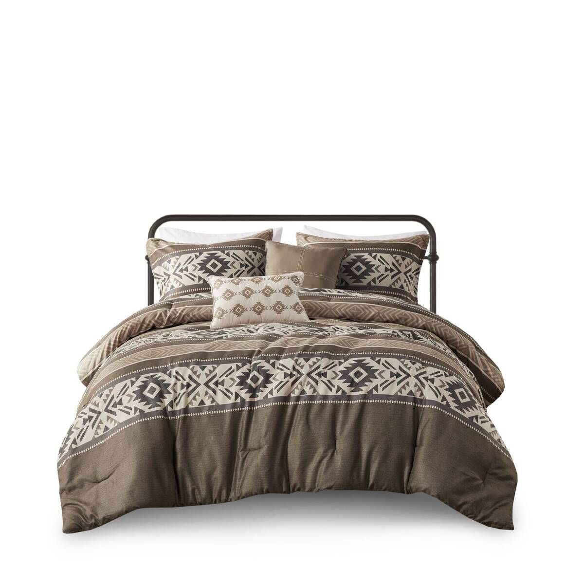 Southwestern Stripe Herringbone Comforter Set