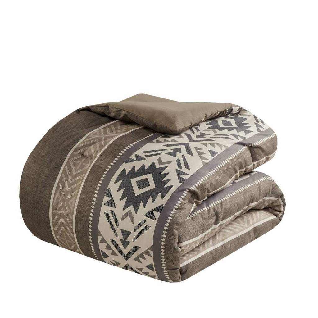 Southwestern Stripe Herringbone Comforter Set