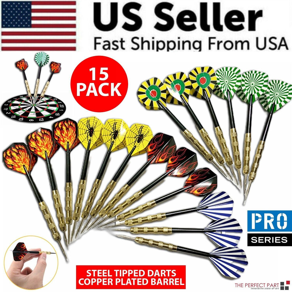 Five-Set Slim-Barrel Steel-Tip Darts Collection