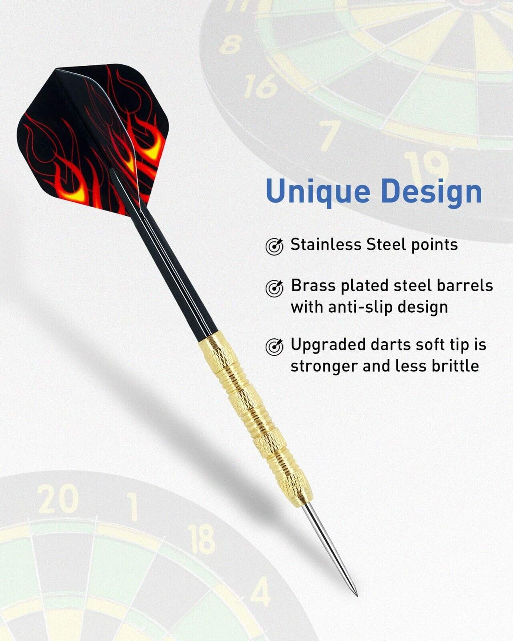 Five-Set Slim-Barrel Steel-Tip Darts Collection