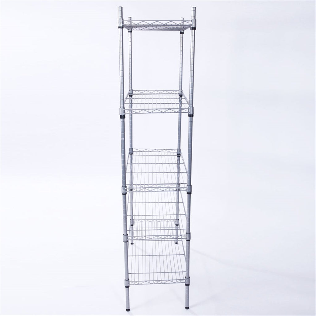 Adjustable practical Steel Storage Shelving Unit with Mesh Borders