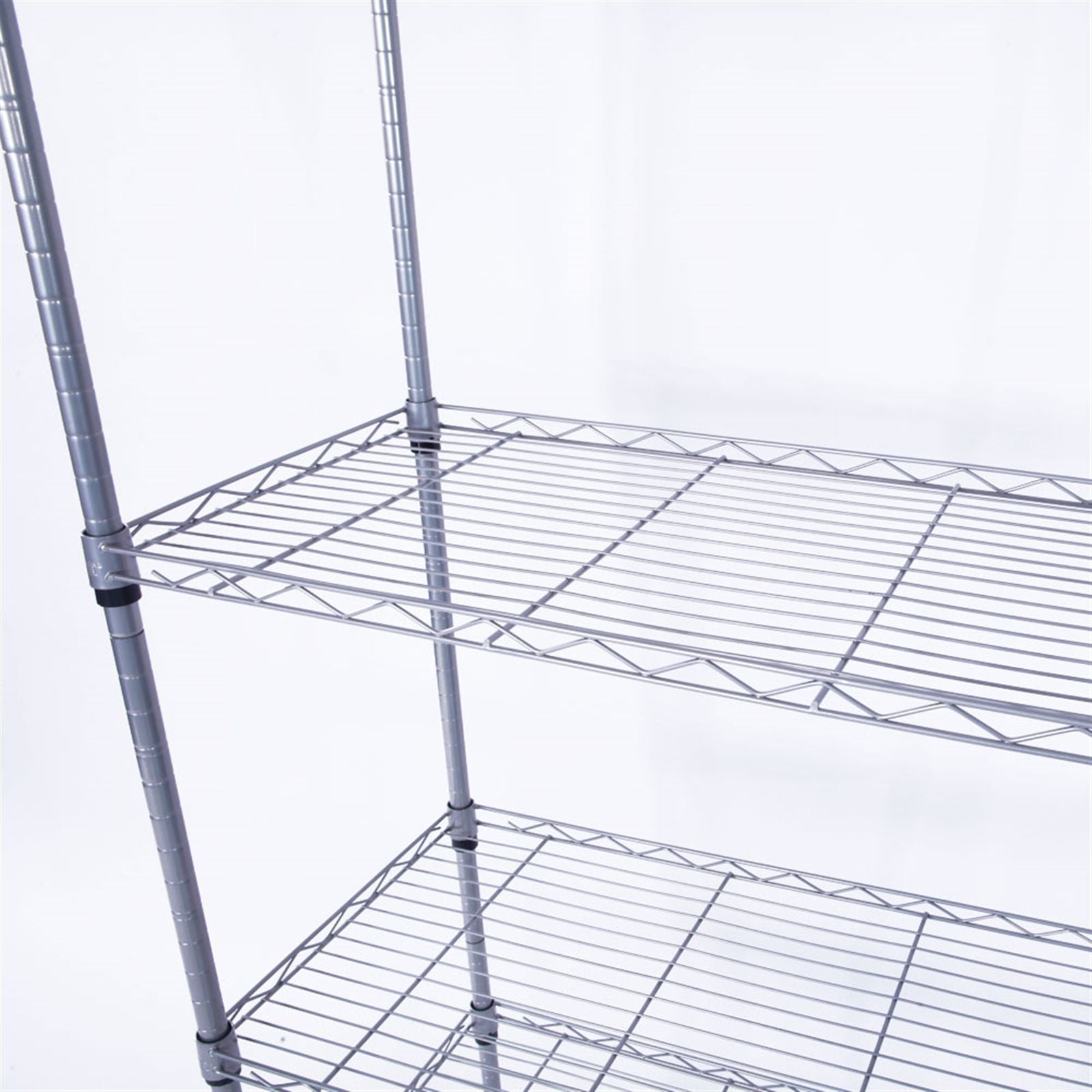 Adjustable practical Steel Storage Shelving Unit with Mesh Borders