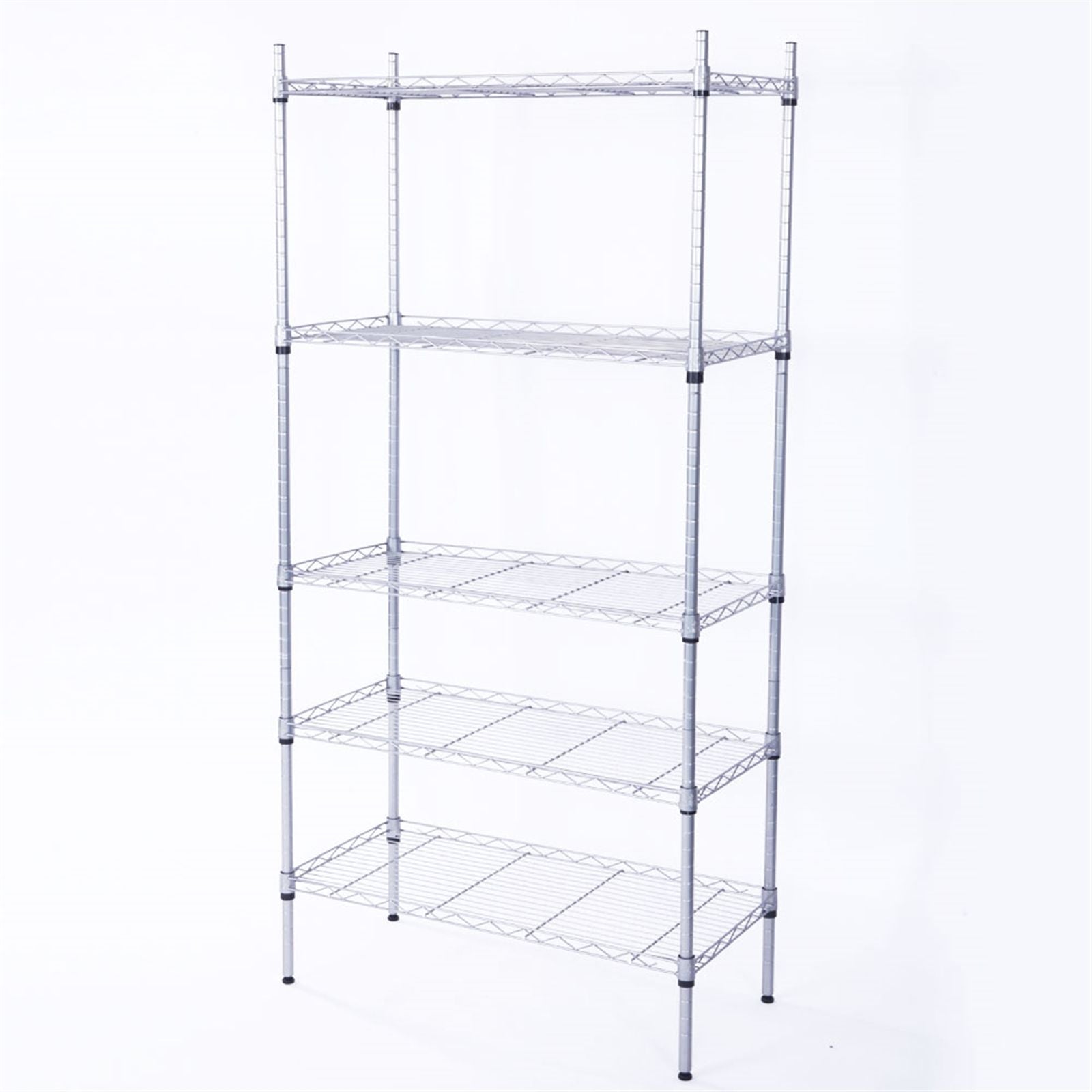 Adjustable practical Steel Storage Shelving Unit with Mesh Borders