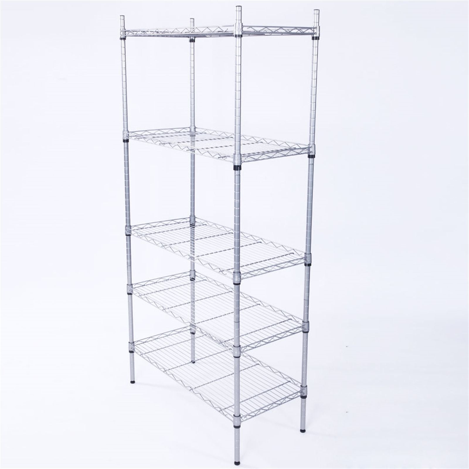 Adjustable practical Steel Storage Shelving Unit with Mesh Borders