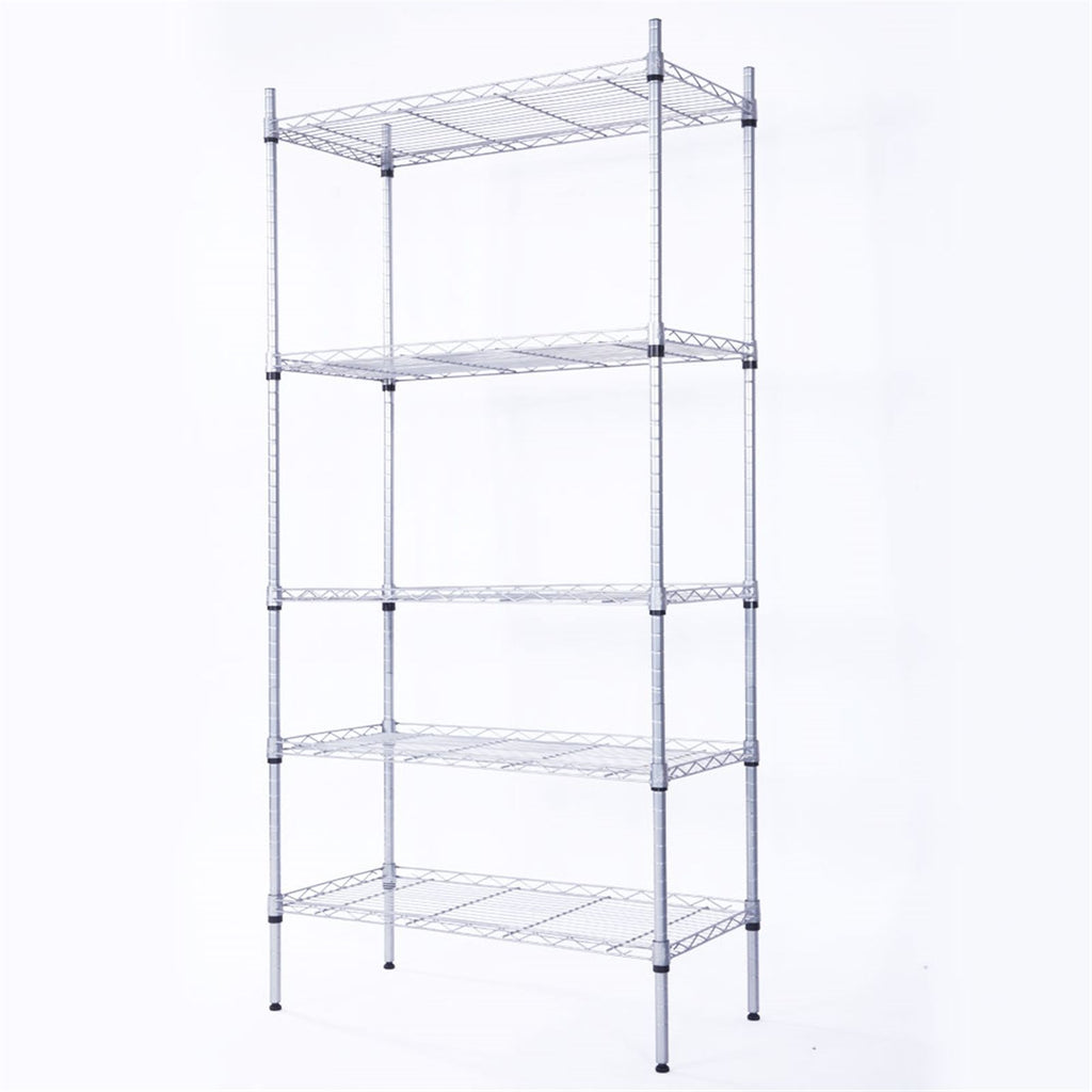 Adjustable practical Steel Storage Shelving Unit with Mesh Borders