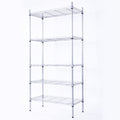 Adjustable practical Steel Storage Shelving Unit with Mesh Borders
